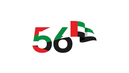 Festive colorful number 50 graphic element
