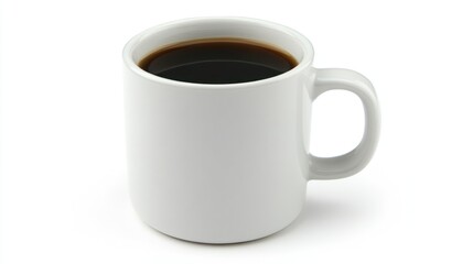 White mug filled with dark coffee (4)