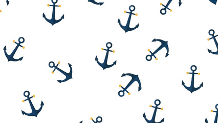 Nautical themed anchors pattern for summer adventures and ocean exploration, perfect for children's products and seaside designs
