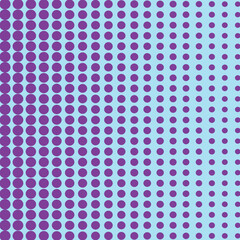 Abstract purple and blue colour monochrome halftone pattern. Comic background. Dotted backdrop with circles, dots, point