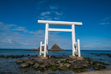 糸島の桜井二見ヶ浦の夫婦岩