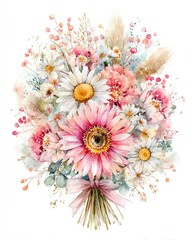 Beautiful bouquet of colorful flowers.