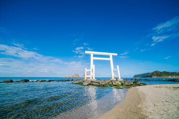 糸島の桜井二見ヶ浦の夫婦岩