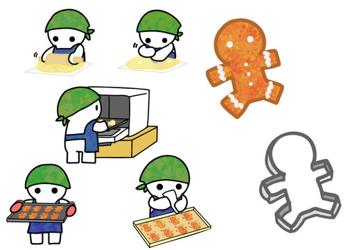 Ginger Cookies, Ginger Cookies cutter, OC makes ginger cookies