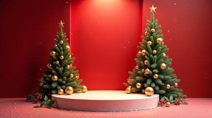 christmas tree and candle