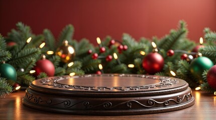 christmas decoration with candle