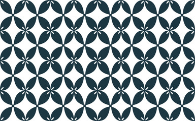 Fototapeta premium Modern abstract organic petal shapes forming a grid pattern tile