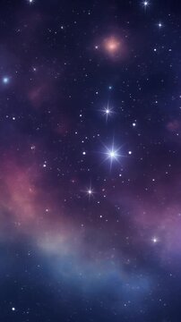 Vibrant Cosmic Tapestry A Celestial Night Sky Featuring Stars, Nebulae, and Galactic Beauty