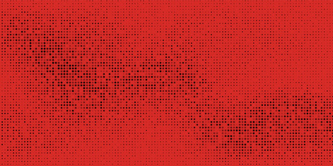 Dot red pattern screen led light gradient texture background. Abstract technology big data digital background. 3d rendering.