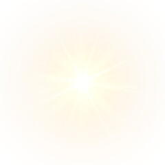 Vibrant PNG Sunburst Illustration on Transparent Background