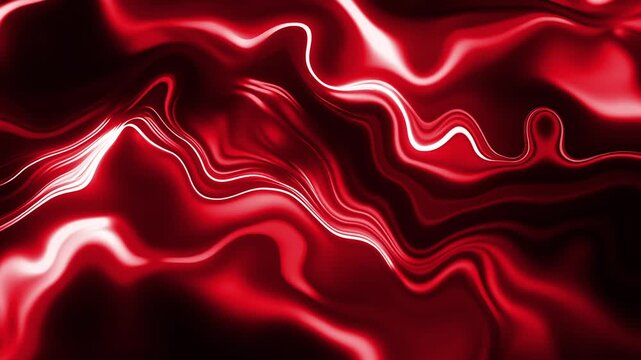 Abstract background featuring flowing waves of colorful liquid animation