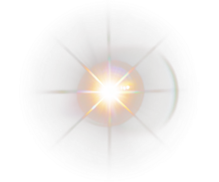 PNG Starburst Overlay with Radiant Light Effect on transparent background