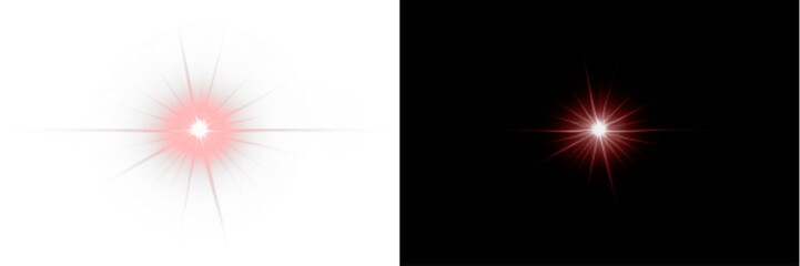 Red Light PNG with Transparent Background Overlay
