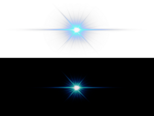 PNG Blue Starburst Overlay with Transparent Light Effect on transparent background