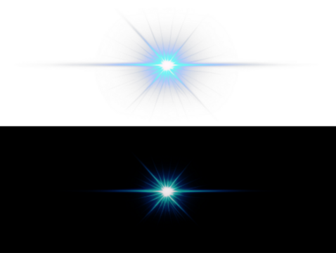 PNG Blue Starburst Overlay with Transparent Light Effect on transparent background