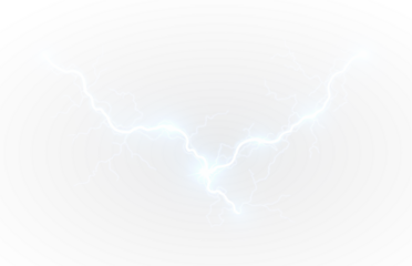 High‑energy lightning curl PNG overlay with swirling arcs and transparent layering, enhancing action visuals with bold electric texture.