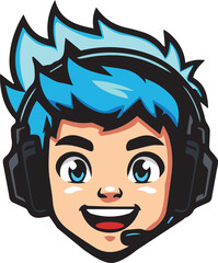 Gamer boy mascot for gaming mascot