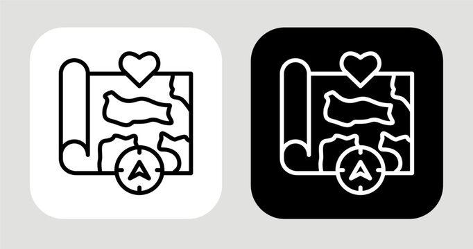 Value Navigator Icon In Black and White Line Style