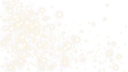 Shimmering dust and sparkle PNG Overlay on transparent background, adding soft festive magic and gentle glowing accents for decorative designs. Effect for creative scenes.
