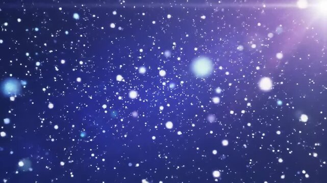 Galaxy stars and particles against a gradient blue background, usable for cosmic themed graphics