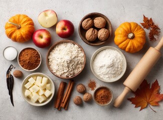 Fototapeta premium thanksgiving apple pie