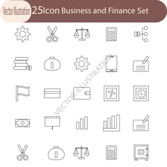 Technology Icon Set Stock Illustrations