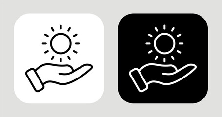 Reach Beyond Icon In Black and White Line Style