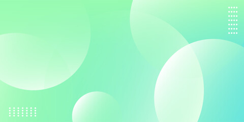 minimalist banner background,green and blue gradations,soft color,memphis,circle pattern,vector,eps 10