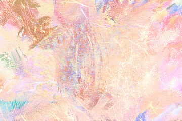 ピンクやゴールドのパステル絵画風素材