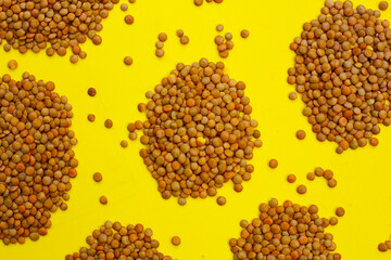 Lentils are small brown legumes rich in protein and fiber
