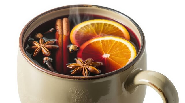 cup of tea with cinnamon sticks - Powered by Adobe