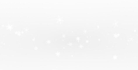 PNG Snowflakes Overlay with Transparent Background for Winter Design