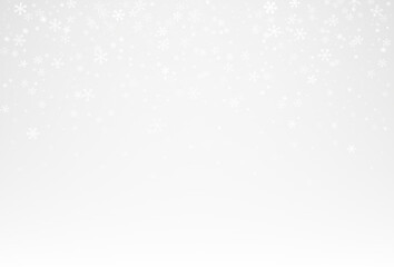 PNG Overlay with White Snowflakes on Transparent Background