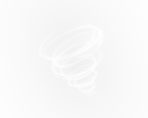 PNG Overlay of White Twirl with Transparent Background