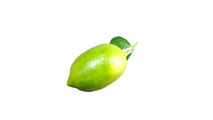 Natural Lemon fruit isolated on Transparent background.