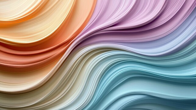 An abstract image featuring colorful wavy lines, creating a dynamic and textured background.
