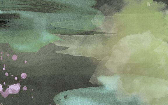 Abstract blue ocean waves texture with underwater world map and light effects