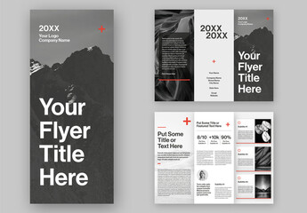 Print Trifold Flyer Layout