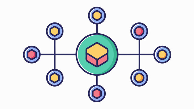 Polkadot Logo Icon Representing a Blockchain Network and its Nodes