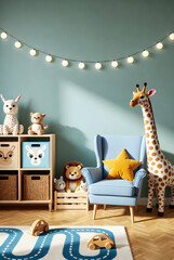 ChatGPT said:....Cozy Modern Kids Playroom Interior with Toys and Pastel Decor