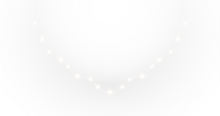 Festive PNG Garland with Transparent Background for Party Decor