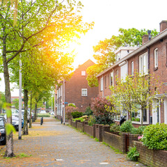Typical dutch door. Dutch holland architectural detail, a door in Netherlands city. Dutch door