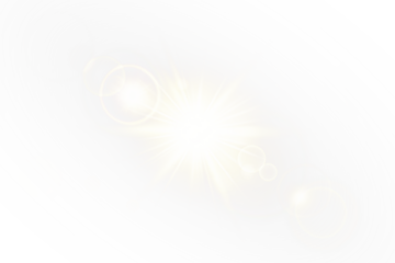 Gold Light Burst PNG with Transparent Background