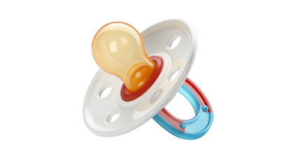 Baby pacifier isolated on a transparent background