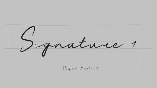 Signature Write On Text Effect 4 - Scribble Doodle Title Animation Tool | Perfect Freehand Vector Calligraphy