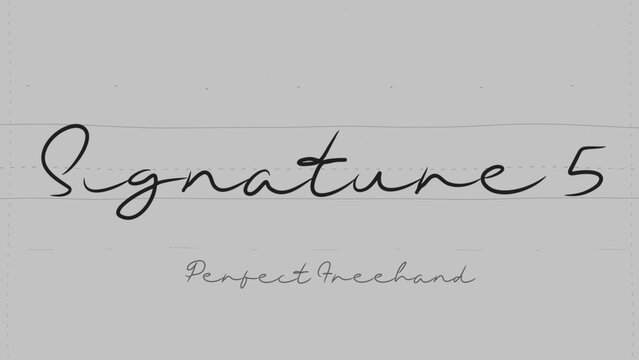 Signature Write On Text Effect 5 - Scribble Doodle Title Animation Tool | Perfect Freehand Vector Calligraphy