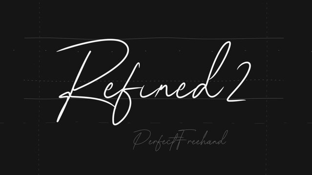 Refined Write On Text Effect 2 - Scribble Doodle Title Animation Tool | Perfect Freehand Vector Calligraphy