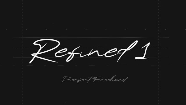 Refined Write On Text Effect 1 - Scribble Doodle Title Animation Tool | Perfect Freehand Vector Calligraphy