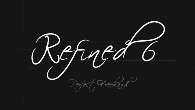 Refined Write On Text Effect 6 - Scribble Doodle Title Animation Tool | Perfect Freehand Vector Calligraphy