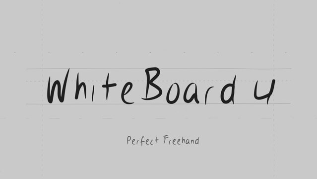 Whiteboard Marker Write On Text Effect 4 - Scribble Doodle Title Animation Tool | Perfect Freehand Vector Calligraphy